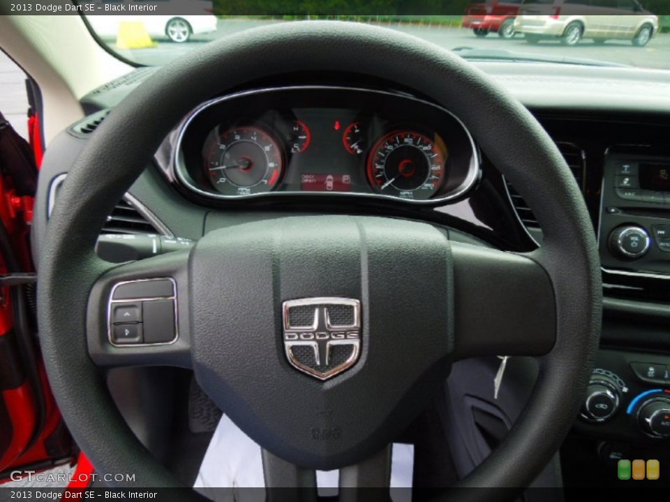 Black Interior Steering Wheel for the 2013 Dodge Dart SE #70076189