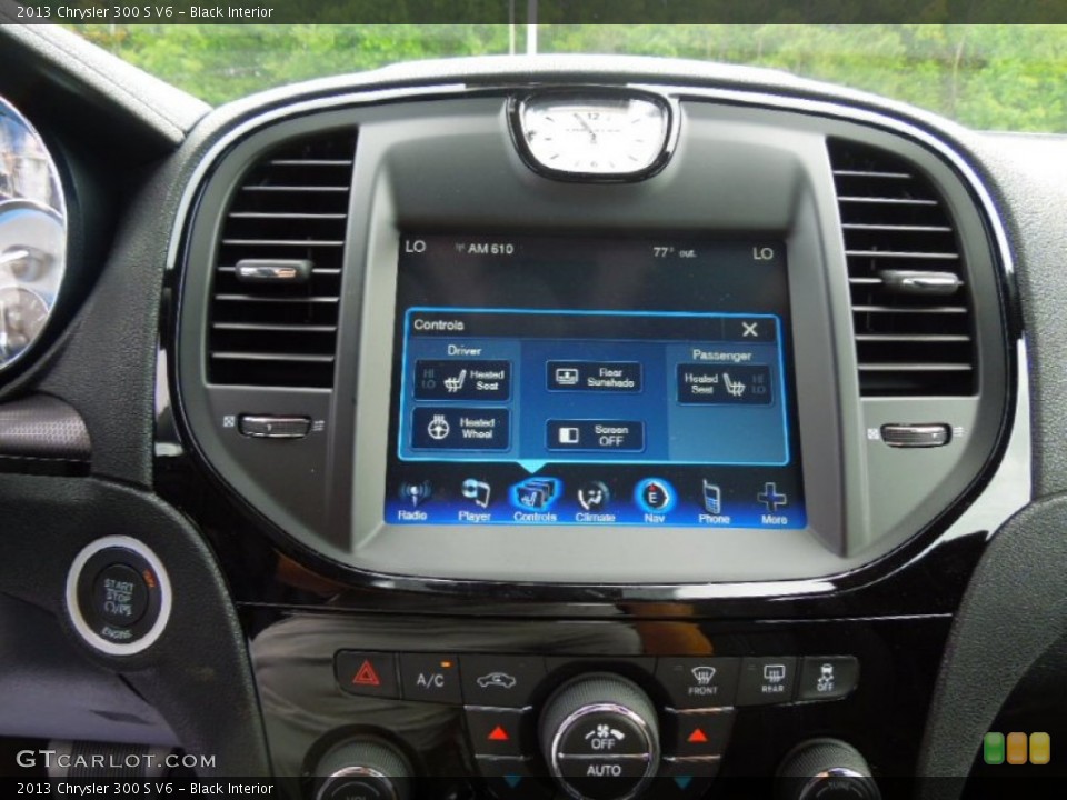 Black Interior Controls for the 2013 Chrysler 300 S V6 #70076342