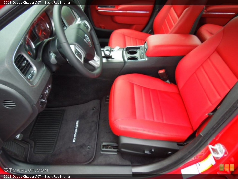 Black/Red Interior Photo for the 2013 Dodge Charger SXT #70076474