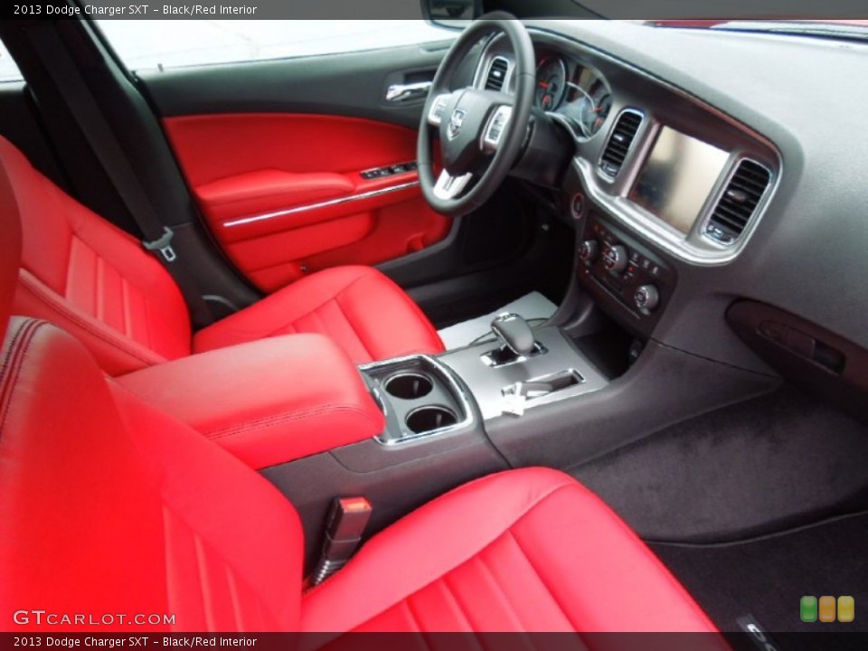 Black/Red Interior Dashboard for the 2013 Dodge Charger SXT #70076576
