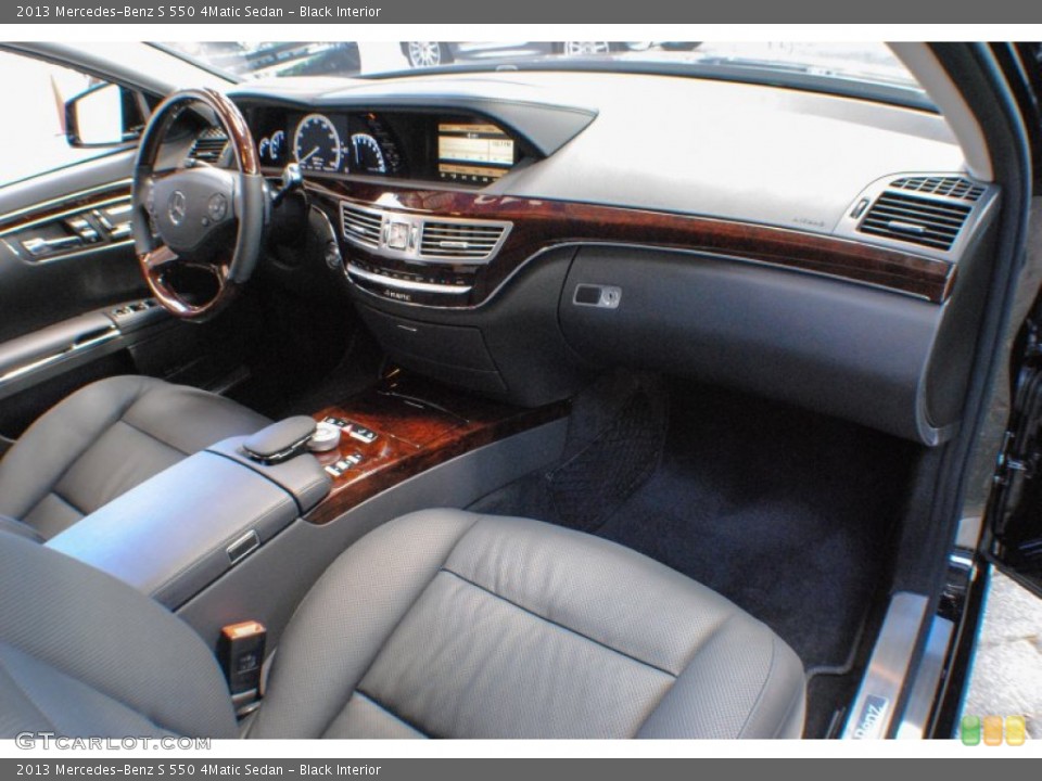 Black Interior Dashboard for the 2013 Mercedes-Benz S 550 4Matic Sedan #70076875