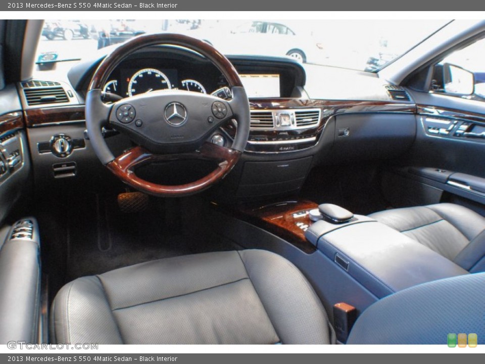 Black Interior Prime Interior for the 2013 Mercedes-Benz S 550 4Matic Sedan #70076924
