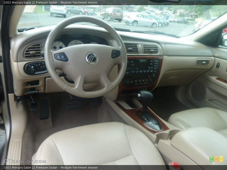 Medium Parchment Interior Dashboard for the 2003 Mercury Sable LS Premium Sedan #70077164