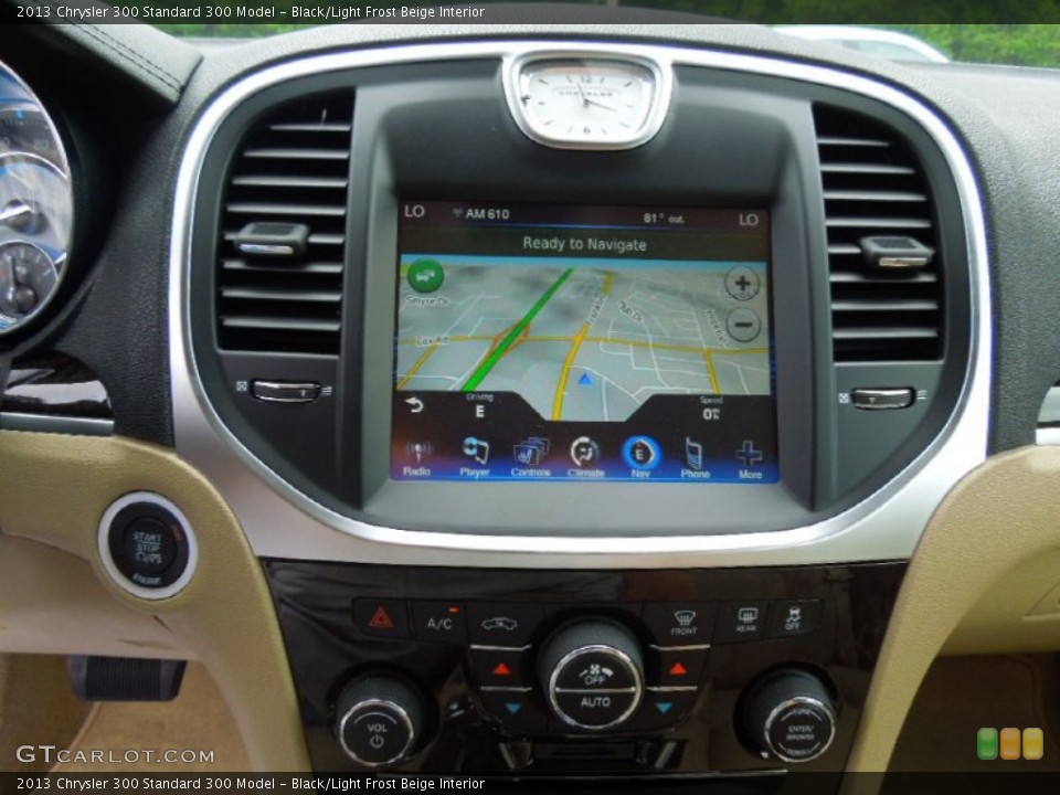 Black/Light Frost Beige Interior Navigation for the 2013 Chrysler 300  #70077185