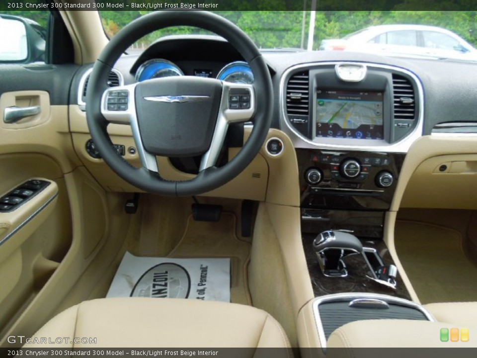 Black/Light Frost Beige Interior Dashboard for the 2013 Chrysler 300  #70077215