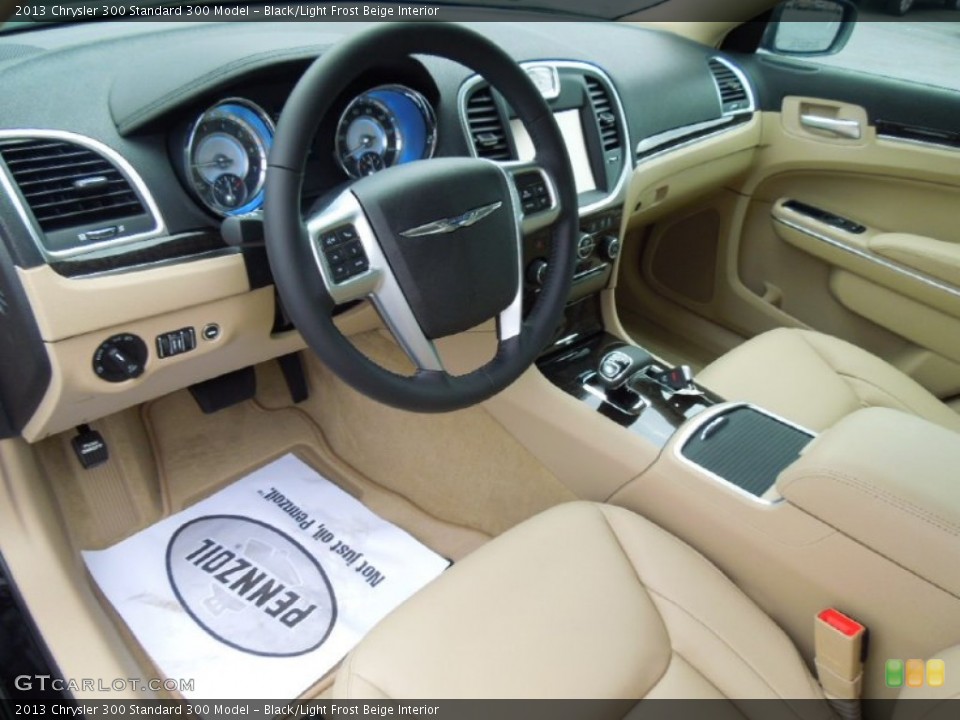 Black/Light Frost Beige Interior Prime Interior for the 2013 Chrysler 300  #70077272