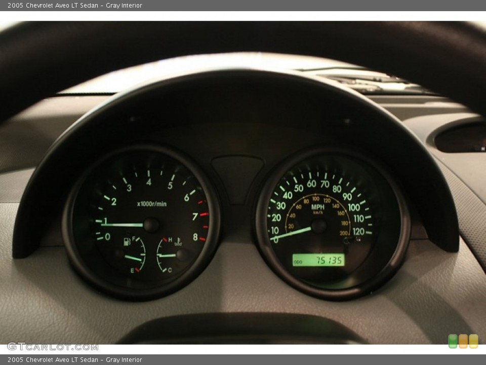 Gray Interior Gauges for the 2005 Chevrolet Aveo LT Sedan #70079209