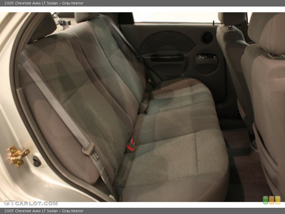Gray Interior Rear Seat for the 2005 Chevrolet Aveo LT Sedan #70079224