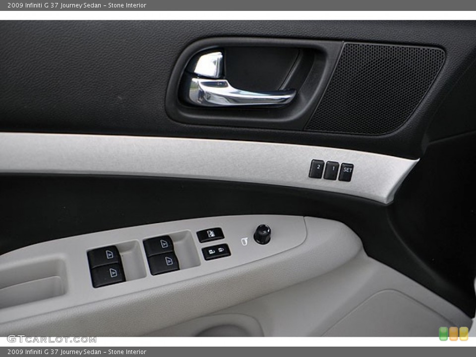 Stone Interior Controls for the 2009 Infiniti G 37 Journey Sedan #70081828