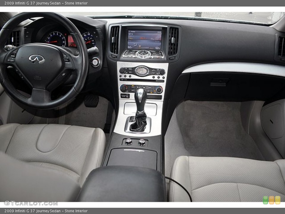 Stone Interior Dashboard for the 2009 Infiniti G 37 Journey Sedan #70081891
