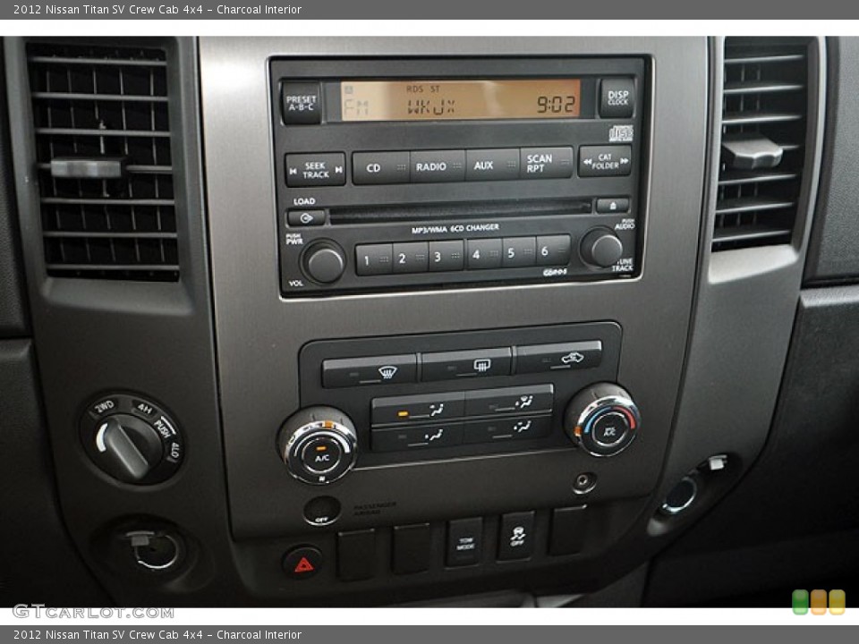 Charcoal Interior Controls for the 2012 Nissan Titan SV Crew Cab 4x4 #70084291
