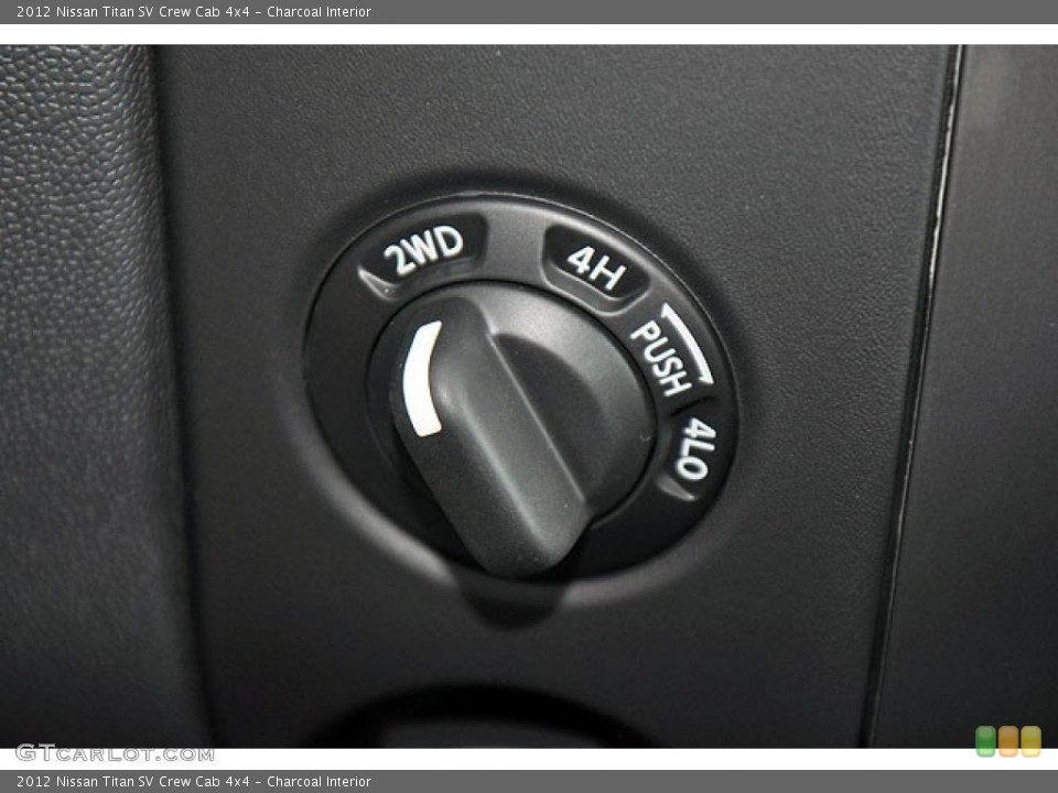 Charcoal Interior Controls for the 2012 Nissan Titan SV Crew Cab 4x4 #70084303