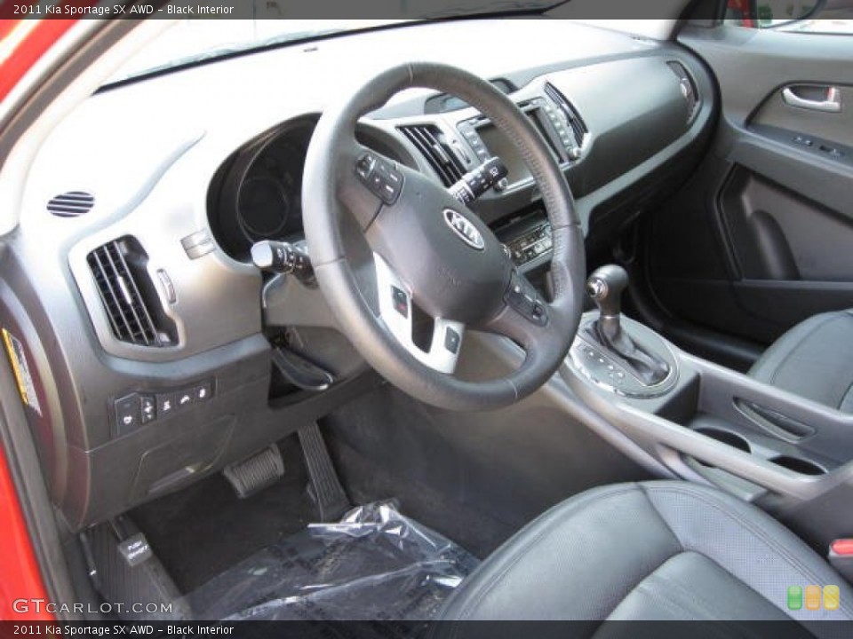 Black Interior Photo for the 2011 Kia Sportage SX AWD #70084640