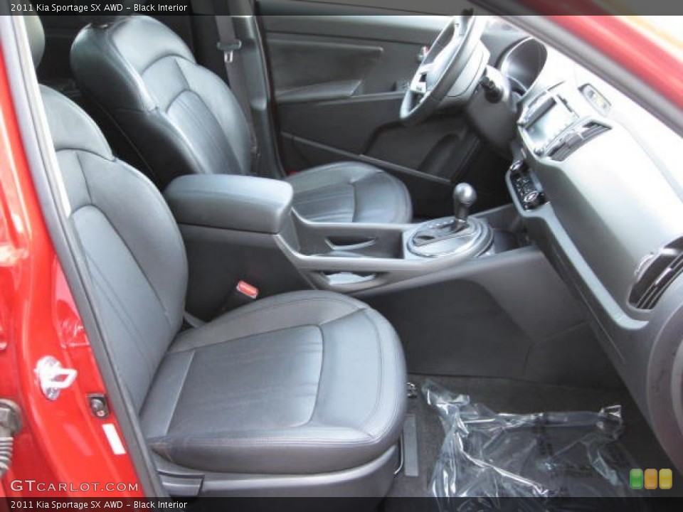 Black Interior Photo for the 2011 Kia Sportage SX AWD #70084643