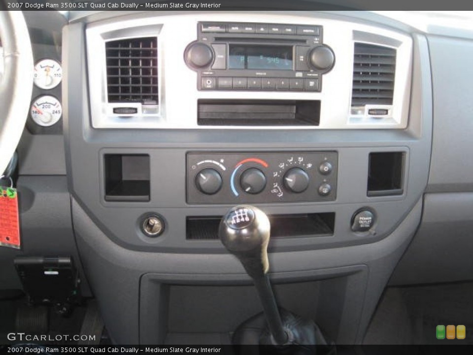 Medium Slate Gray Interior Controls for the 2007 Dodge Ram 3500 SLT Quad Cab Dually #70085039