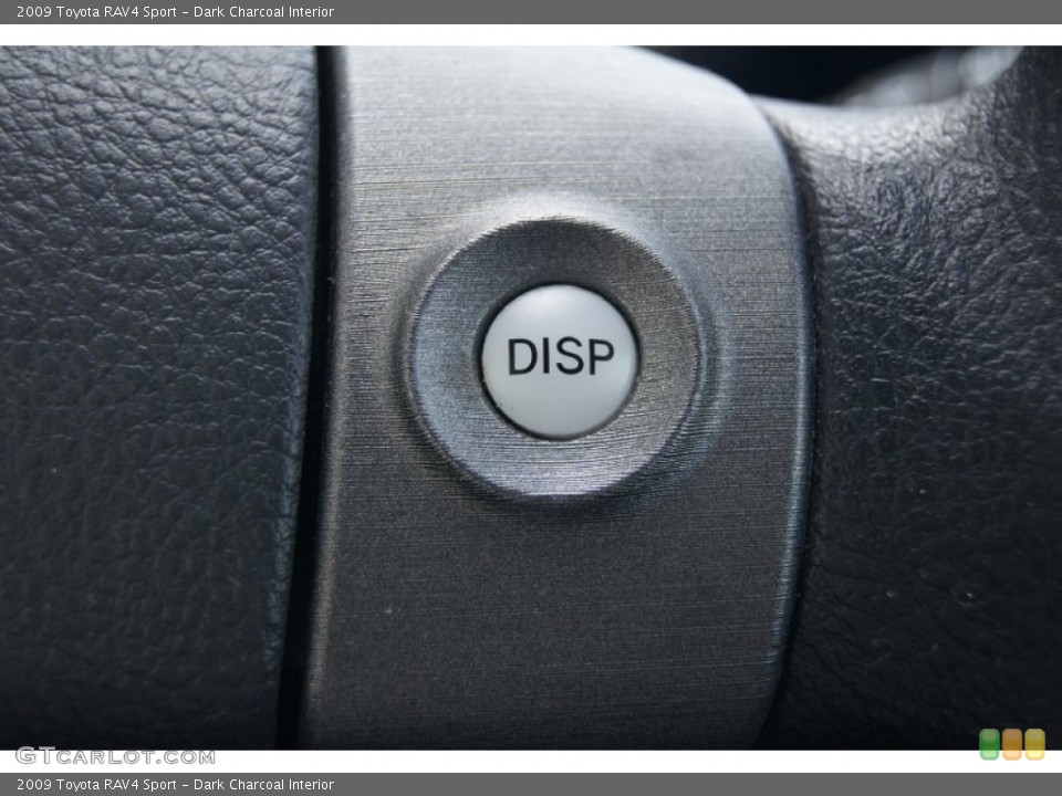 Dark Charcoal Interior Controls for the 2009 Toyota RAV4 Sport #70085399