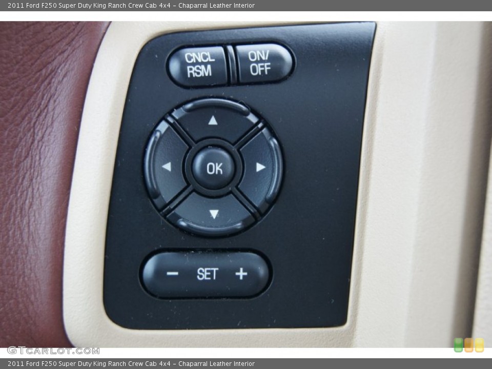 Chaparral Leather Interior Controls for the 2011 Ford F250 Super Duty King Ranch Crew Cab 4x4 #70087059