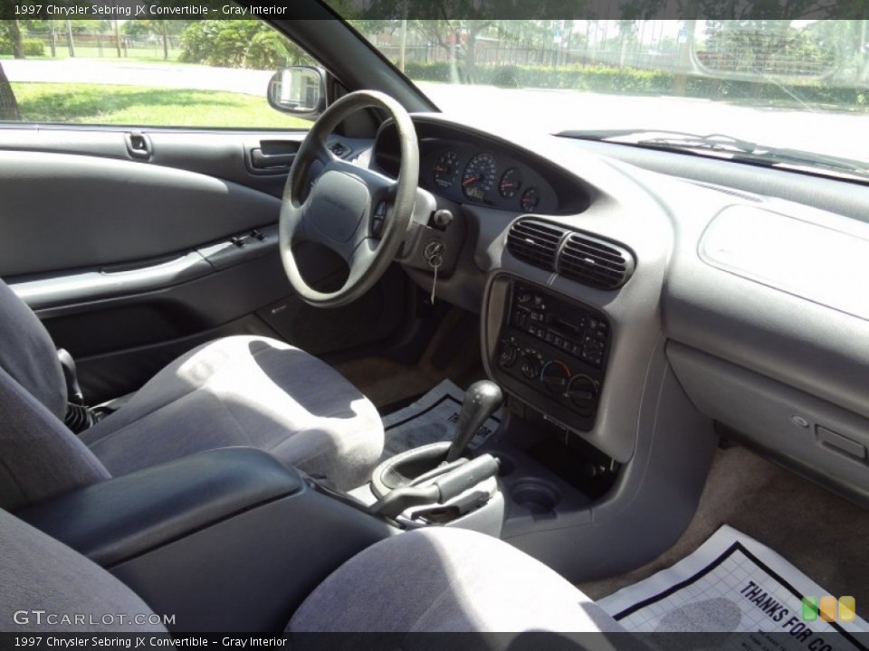 Gray Interior Dashboard for the 1997 Chrysler Sebring JX Convertible #70087065