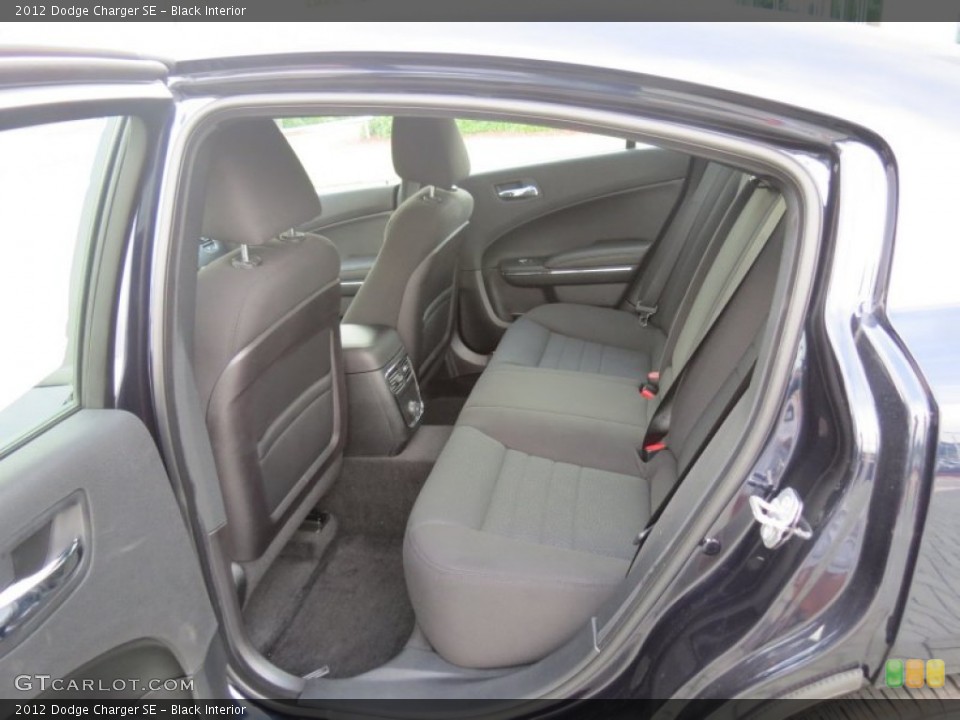 Black Interior Rear Seat for the 2012 Dodge Charger SE #70088424