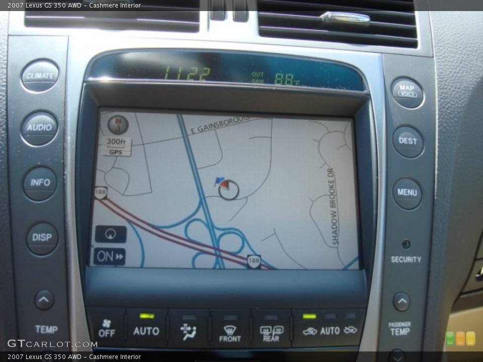 Cashmere Interior Navigation for the 2007 Lexus GS 350 AWD #70088820