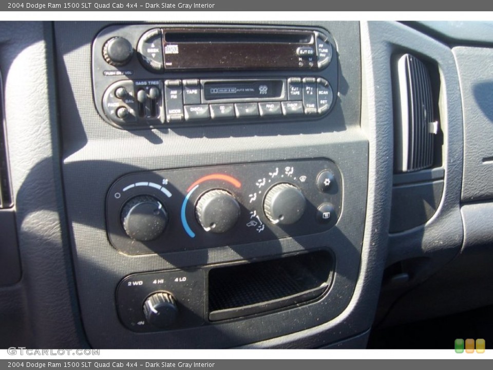 Dark Slate Gray Interior Controls for the 2004 Dodge Ram 1500 SLT Quad Cab 4x4 #70089210