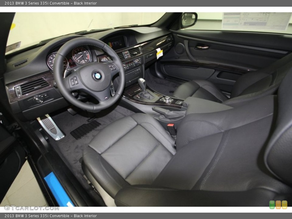 Black Interior Prime Interior for the 2013 BMW 3 Series 335i Convertible #70089768