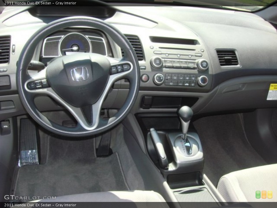 Gray Interior Dashboard for the 2011 Honda Civic EX Sedan #70090044