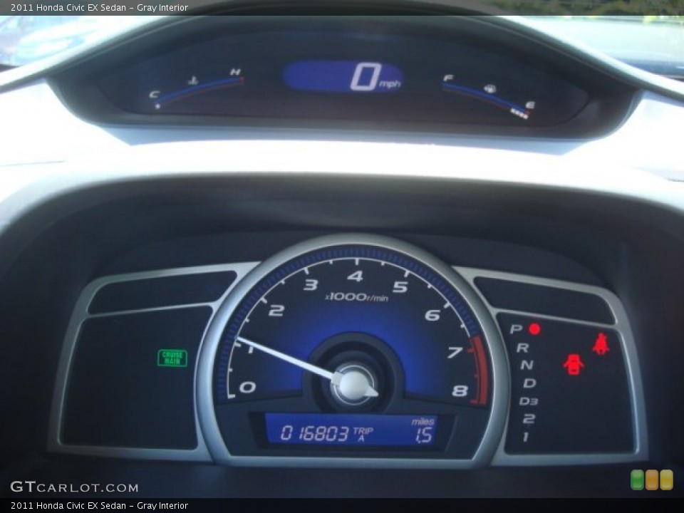 Gray Interior Gauges for the 2011 Honda Civic EX Sedan #70090098