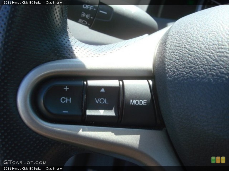 Gray Interior Controls for the 2011 Honda Civic EX Sedan #70090107