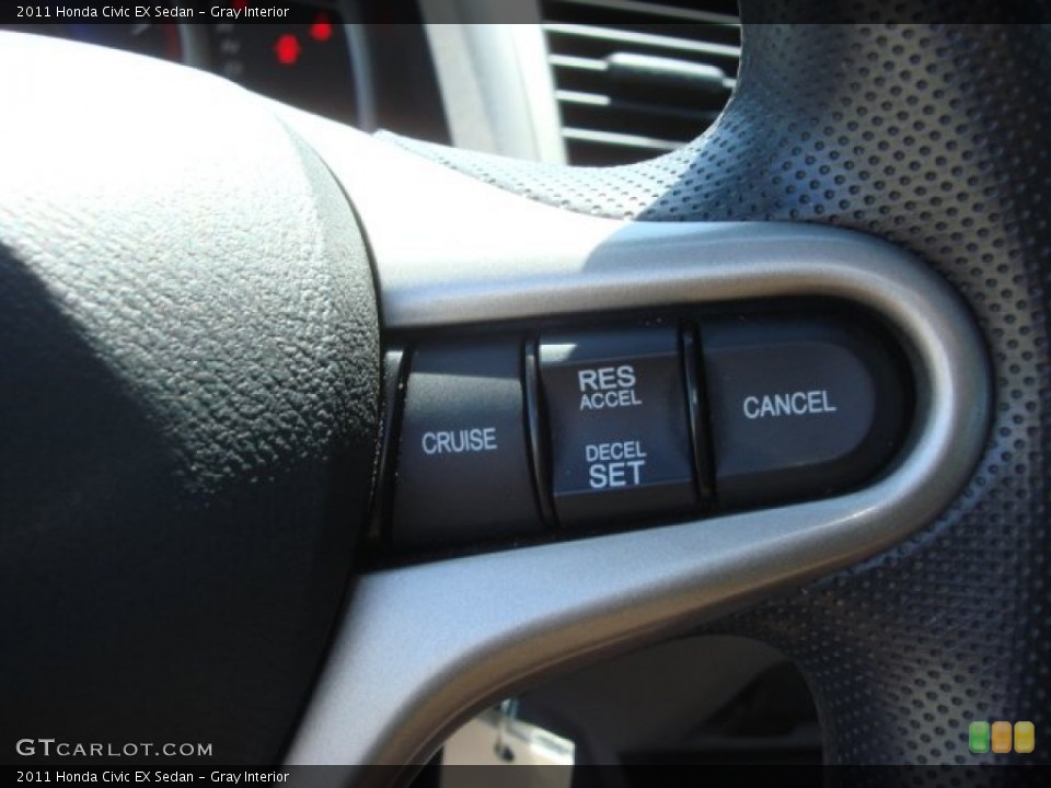 Gray Interior Controls for the 2011 Honda Civic EX Sedan #70090116