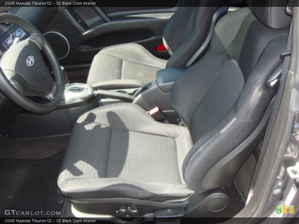 GS Black Cloth Interior Front Seat for the 2008 Hyundai Tiburon GS #70090536