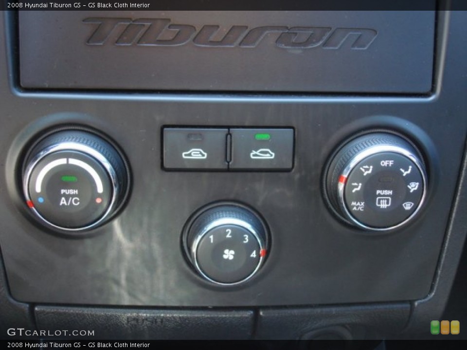 GS Black Cloth Interior Controls for the 2008 Hyundai Tiburon GS #70090602