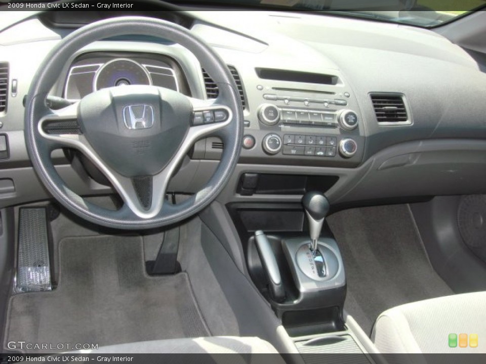Gray Interior Dashboard for the 2009 Honda Civic LX Sedan #70090764