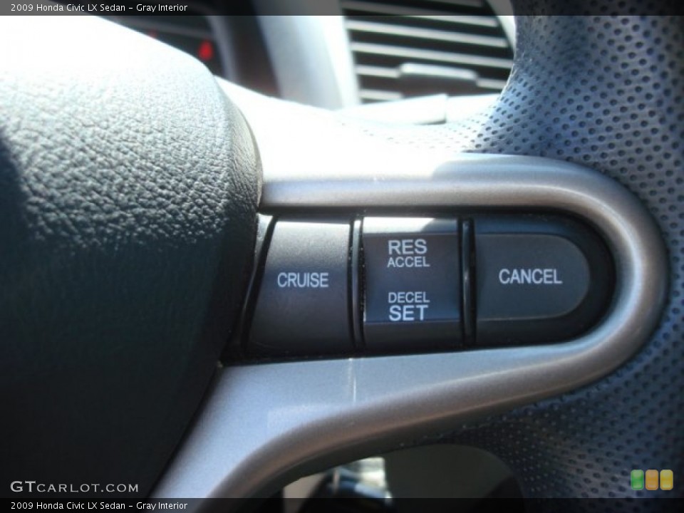 Gray Interior Controls for the 2009 Honda Civic LX Sedan #70090821