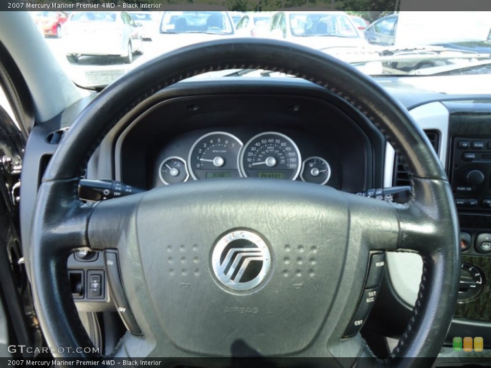 Black Interior Steering Wheel for the 2007 Mercury Mariner Premier 4WD #70091265