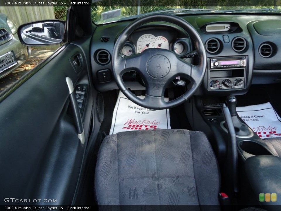 Black Interior Dashboard for the 2002 Mitsubishi Eclipse Spyder GS #70092255