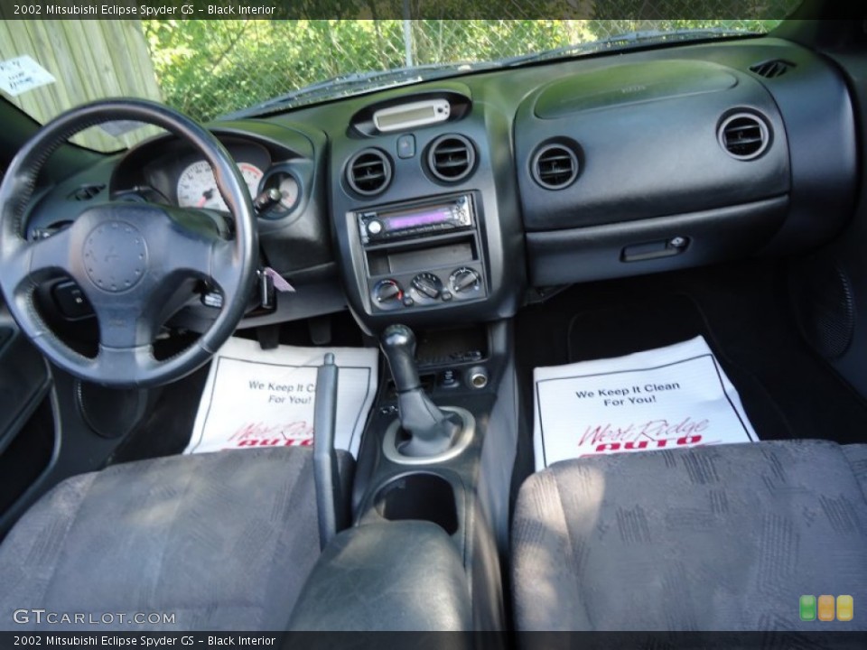 Black Interior Dashboard for the 2002 Mitsubishi Eclipse Spyder GS #70092264