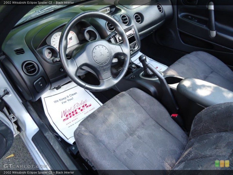 Black Interior Photo for the 2002 Mitsubishi Eclipse Spyder GS #70092282