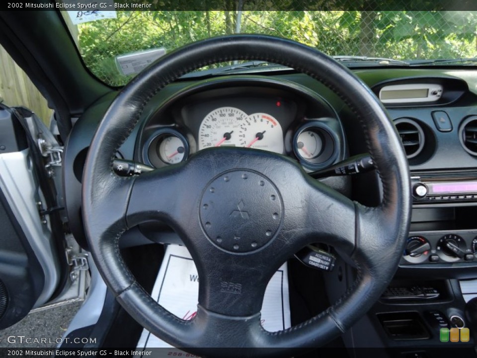 Black Interior Steering Wheel for the 2002 Mitsubishi Eclipse Spyder GS #70092312