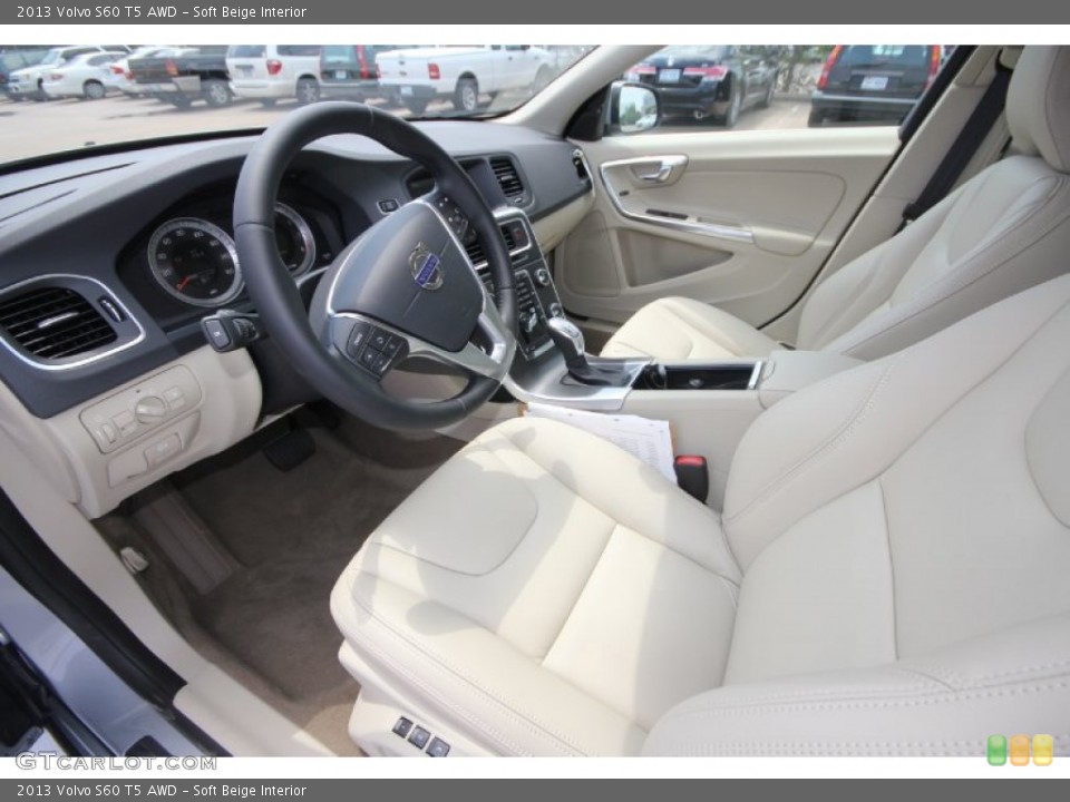 Soft Beige Interior Photo for the 2013 Volvo S60 T5 AWD #70093632