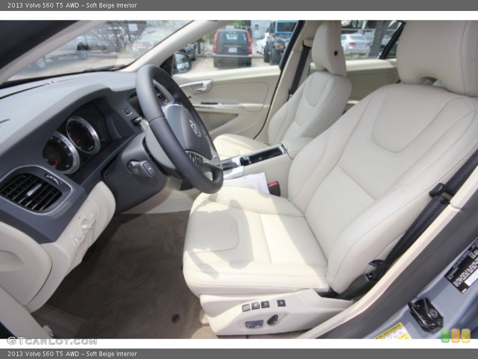 Soft Beige Interior Photo for the 2013 Volvo S60 T5 AWD #70093662