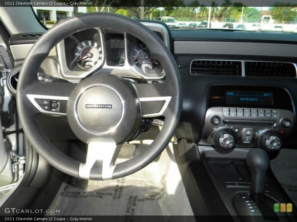 Gray Interior Steering Wheel for the 2011 Chevrolet Camaro LS Coupe #70093858