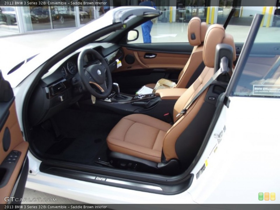 Saddle Brown Interior Photo for the 2013 BMW 3 Series 328i Convertible #70094967