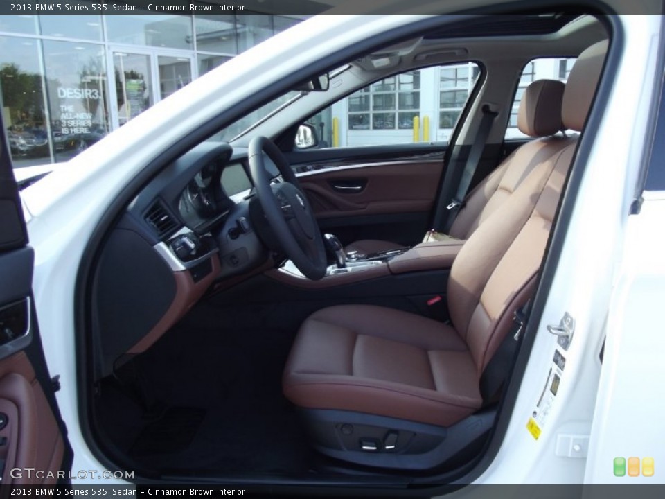 Cinnamon Brown Interior Front Seat for the 2013 BMW 5 Series 535i Sedan #70095117