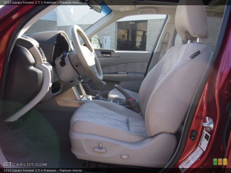 Platinum Interior Front Seat for the 2010 Subaru Forester 2.5 X Premium #70095453