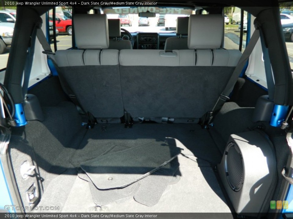Dark Slate Gray/Medium Slate Gray Interior Trunk for the 2010 Jeep Wrangler Unlimited Sport 4x4 #70096323