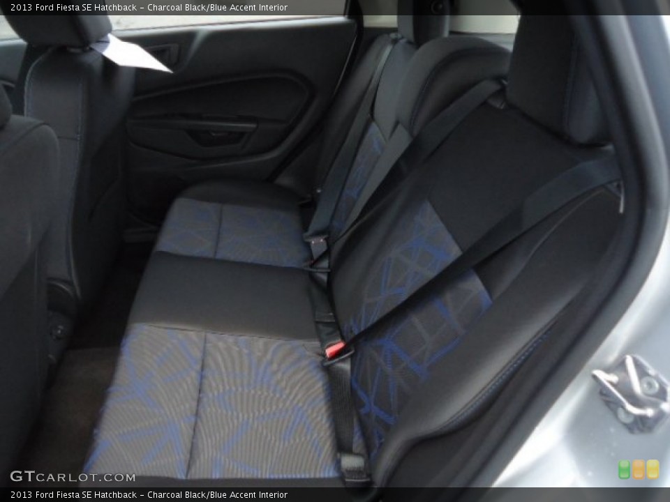 Charcoal Black/Blue Accent Interior Rear Seat for the 2013 Ford Fiesta SE Hatchback #70096620