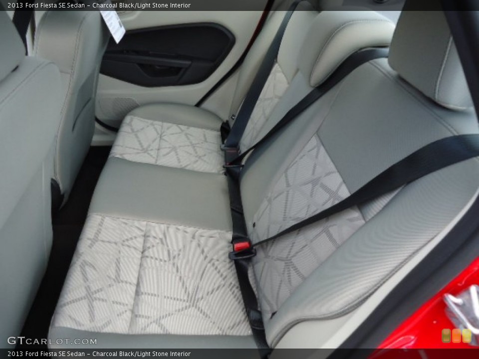 Charcoal Black/Light Stone Interior Rear Seat for the 2013 Ford Fiesta SE Sedan #70096761