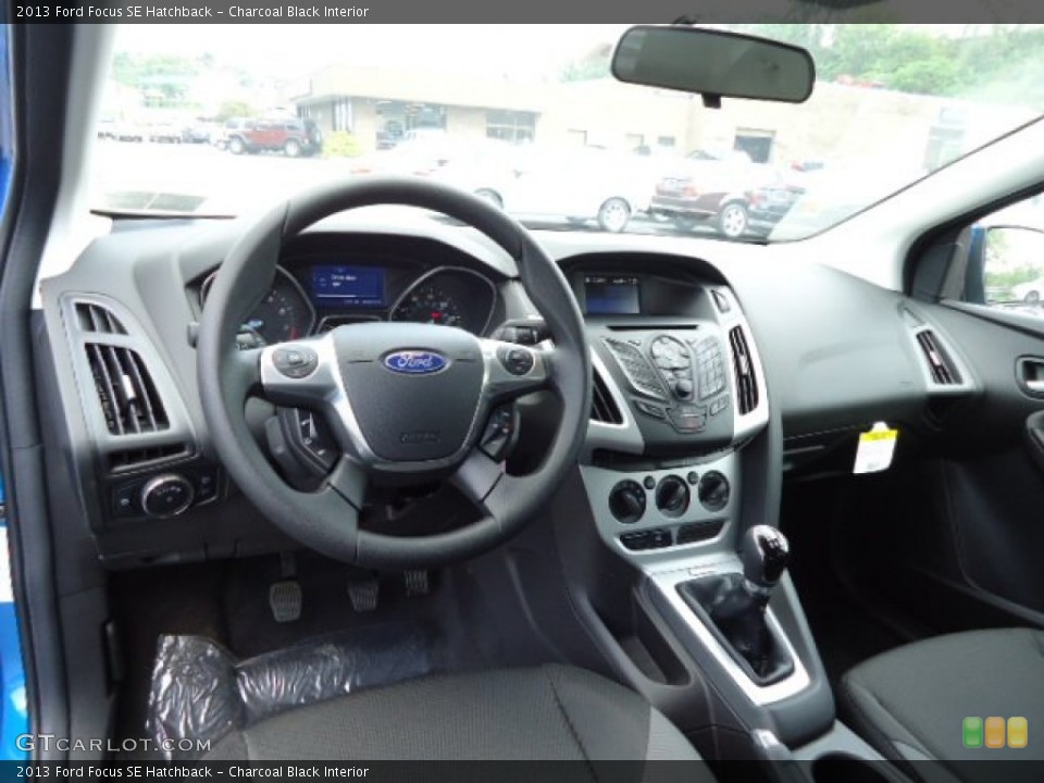 Charcoal Black Interior Prime Interior for the 2013 Ford Focus SE Hatchback #70097025