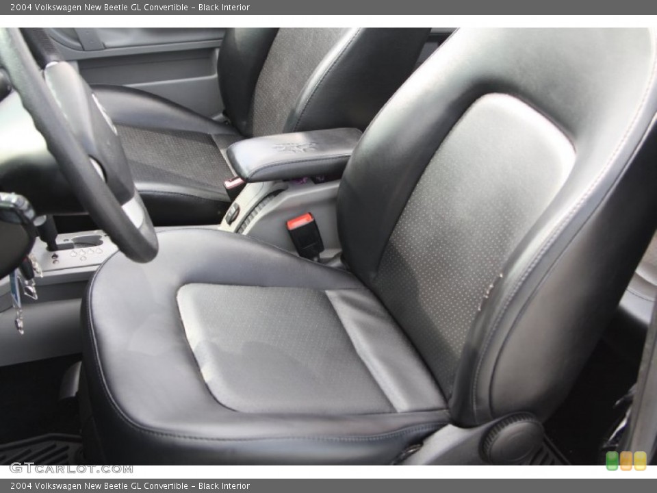 Black Interior Front Seat for the 2004 Volkswagen New Beetle GL Convertible #70097580